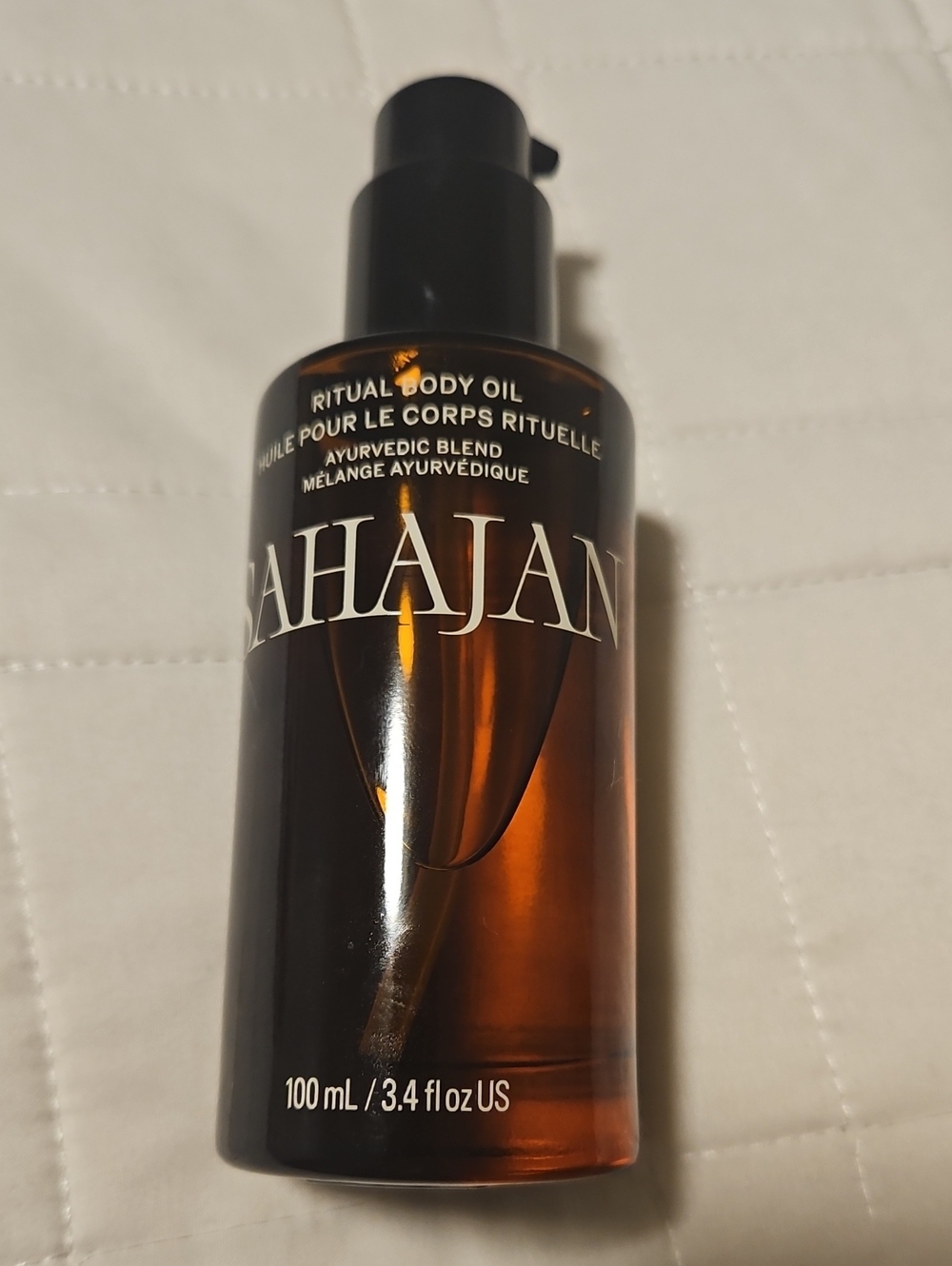 Ritual Body Oil — Amber Brown Nourishing Body Oil Used Once
